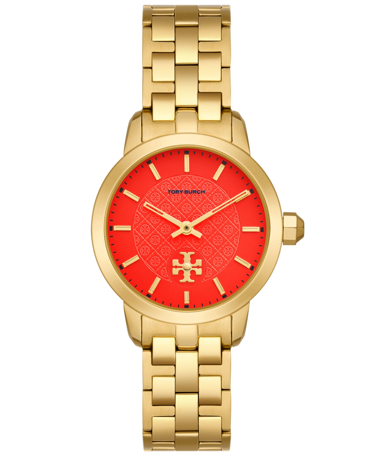 Shop Tory Burch Women's Gold-tone Stainless Steel Bracelet Watch 34mm In No Color