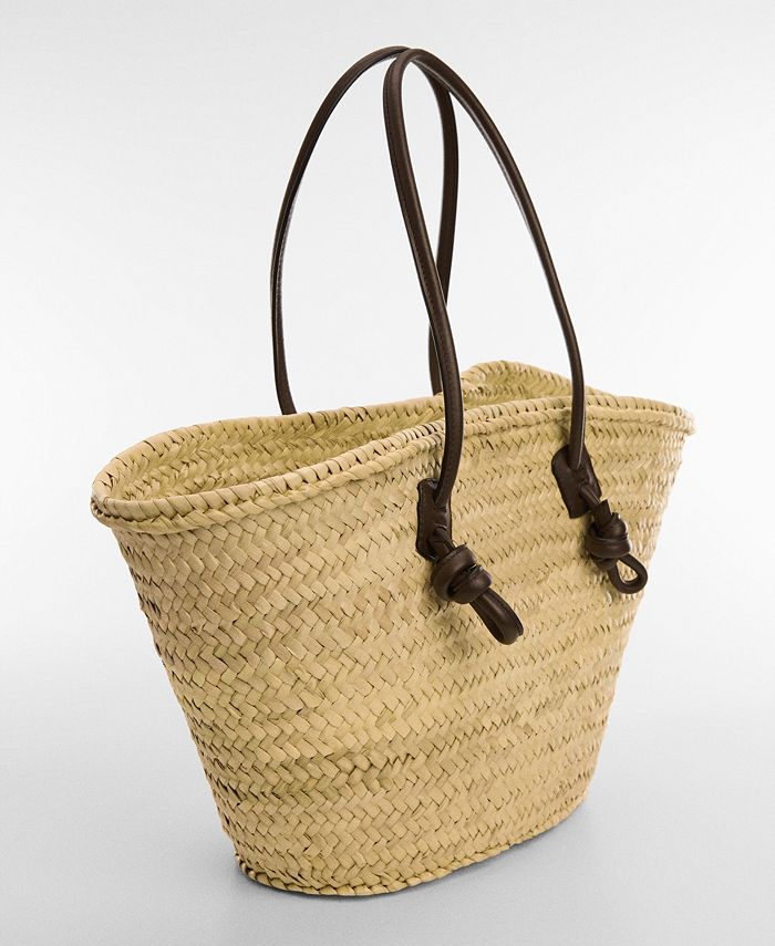 MANGO Women's Natural Fibre Carrycot Bag - Macy's
