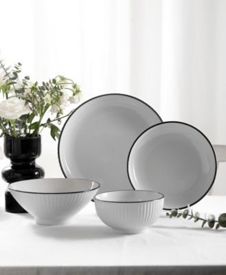 Lustra 16 Pc. Dinnerware Set, Service for 4