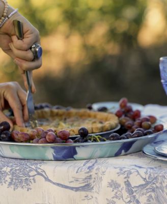 Lagoon Enameled Steel Medium Serving Tray