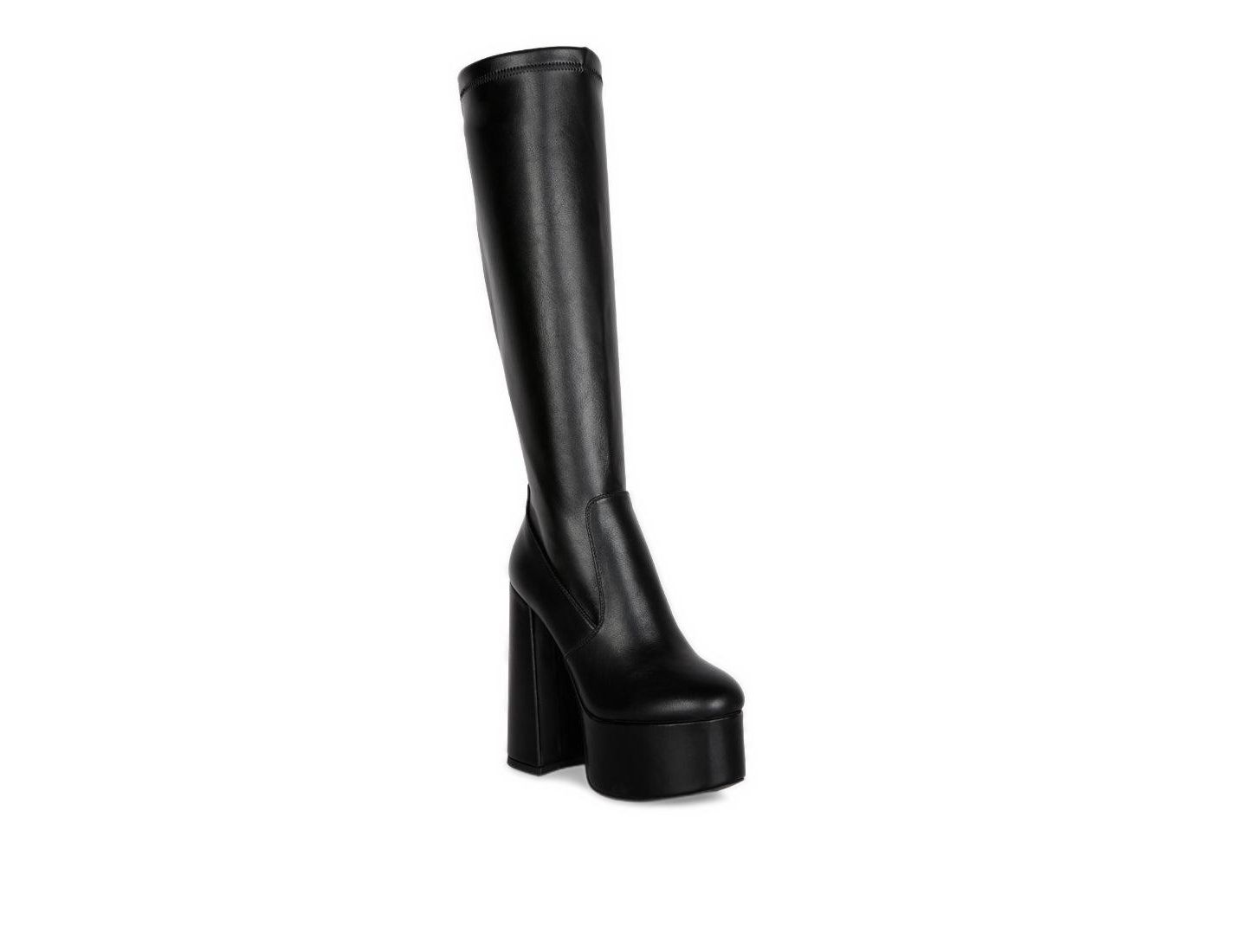 Женские ботинки London Rag Coraline High Block Heeled Calf, цвет: Чёрный — фото 1