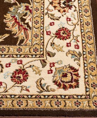 Lyndhurst LNH553 Brown and Ivory 8' x 11' Area Rug
