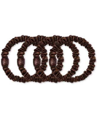 4-Pc. Pure Silk Back-to-Basics Skinny Scrunchies Set