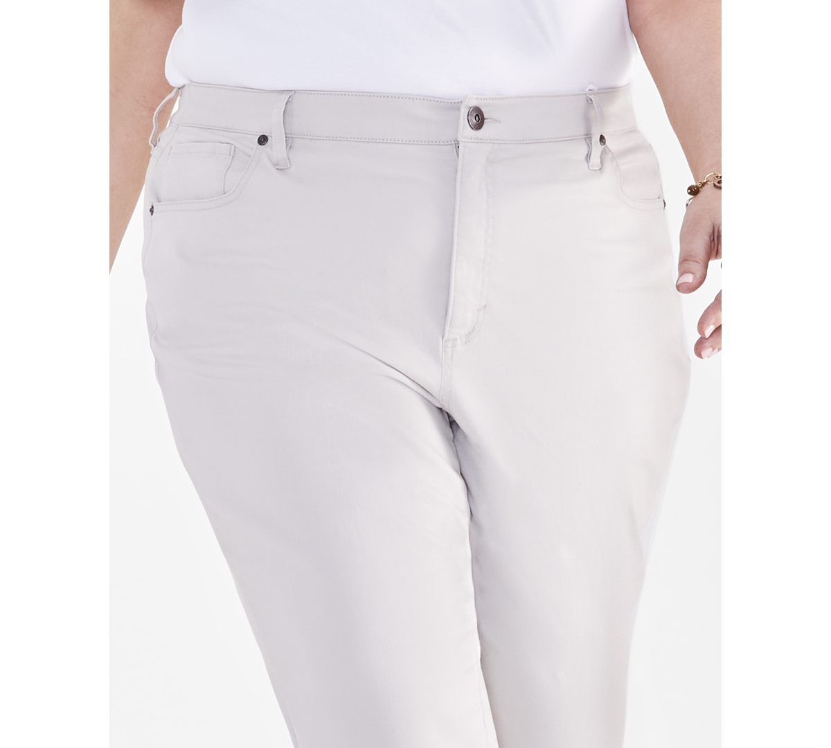 STYLE & CO PLUS SIZE HIGH-RISE STRAIGHT-LEG JEANS, CREATED FOR MACY'S 