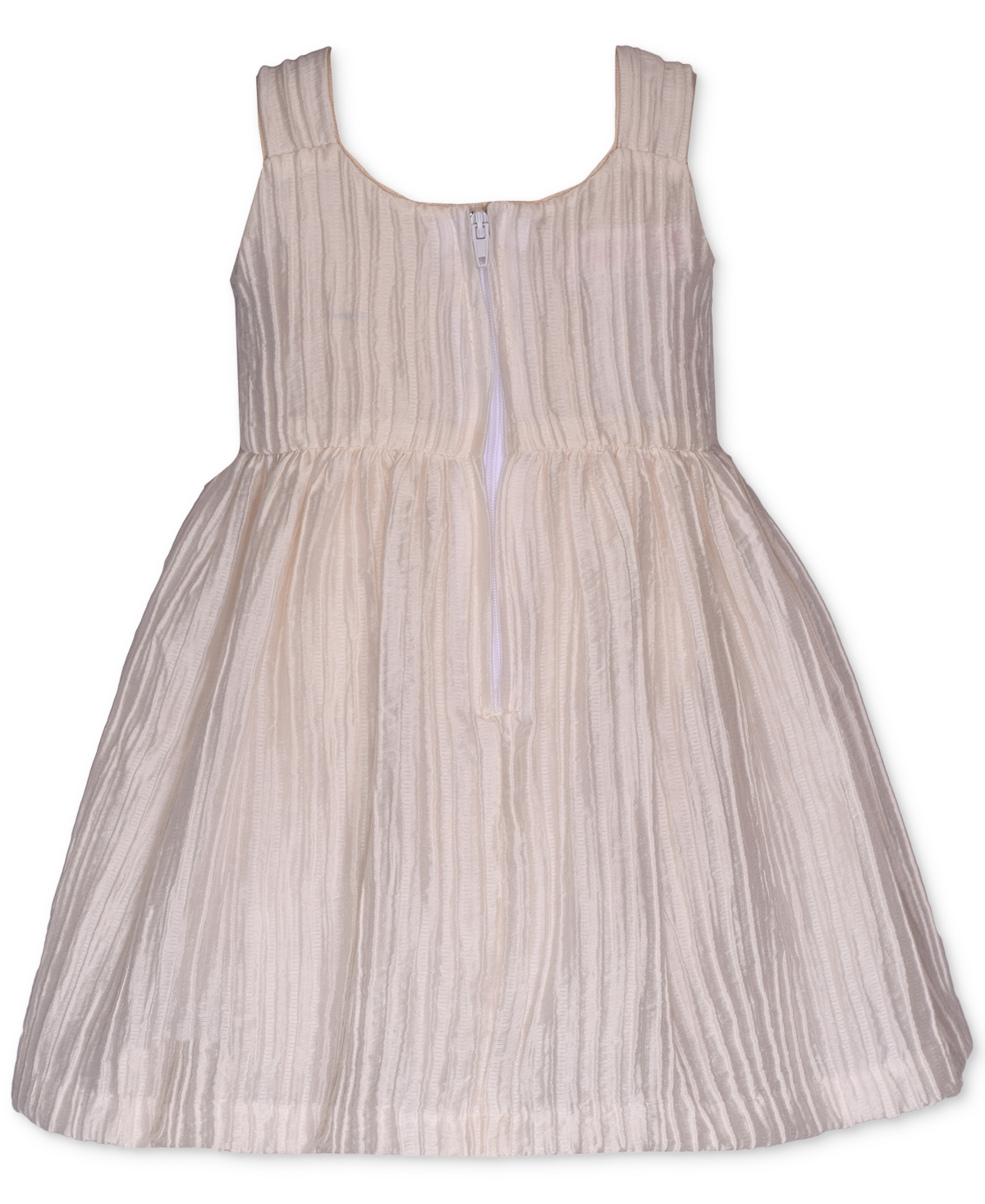 Shop Bonnie Jean Little & Toddler Girls Pleated Taffeta Party Dress In Ivory