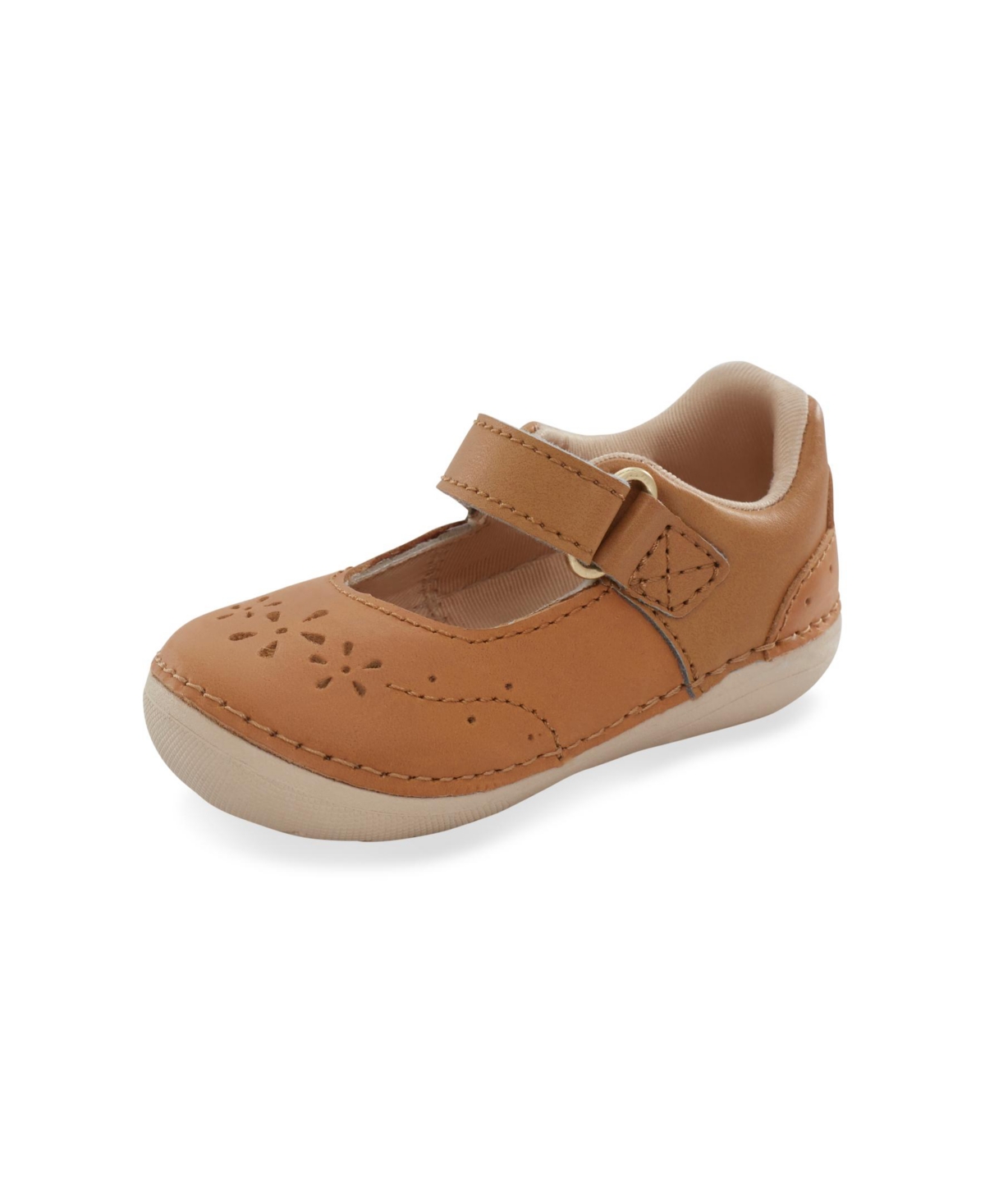 Stride Rite Little Girls Sm Faye Apma Approved Shoe In Honey Tan