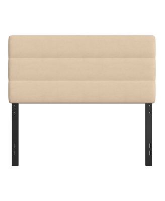 Coppola Full Size Powder Coated Metal Frame Tufted Upholstered Adjustable Slot Headboard