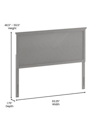 Queen Size Wooden  Herring Bone Adjustable Headboard