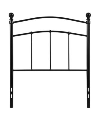 Kildare Twin Metal Headboard Contemporary Arched Headboard With Adjustable Rail Slots
