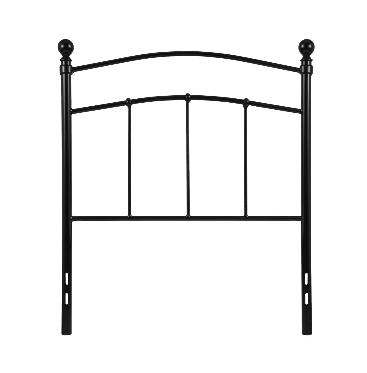 Merrick Lane Kildare Metal Headboard Contemporary Arched Headboard With Adjustable Rail Slots