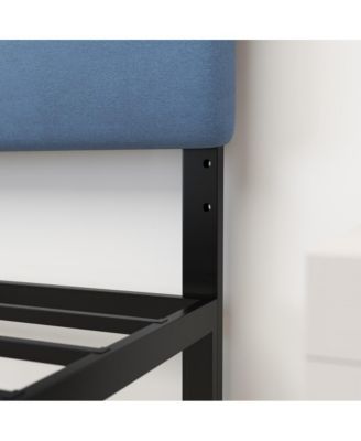 Coppola Full Size Powder Coated Metal Frame Tufted Upholstered Adjustable Slot Headboard