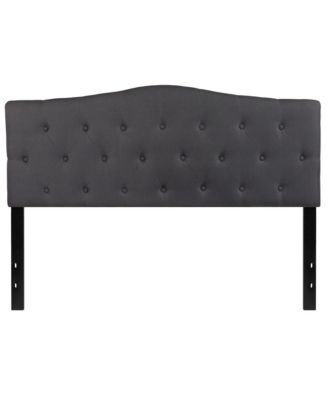 Queen size Foam Arched Queen Button Tufted Upholstered Headboard