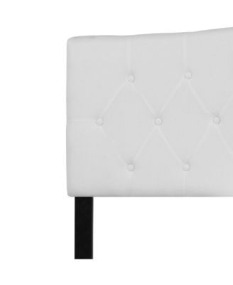 Arched King Button Tufted Upholstered Headboard