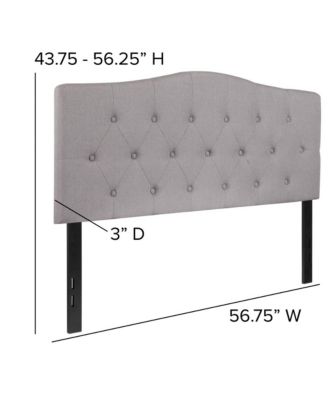 Arched Full Button Tufted Upholstered Headboard