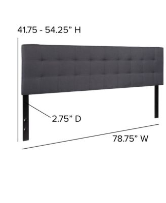 Quilted Tufted King Upholstered Headboard