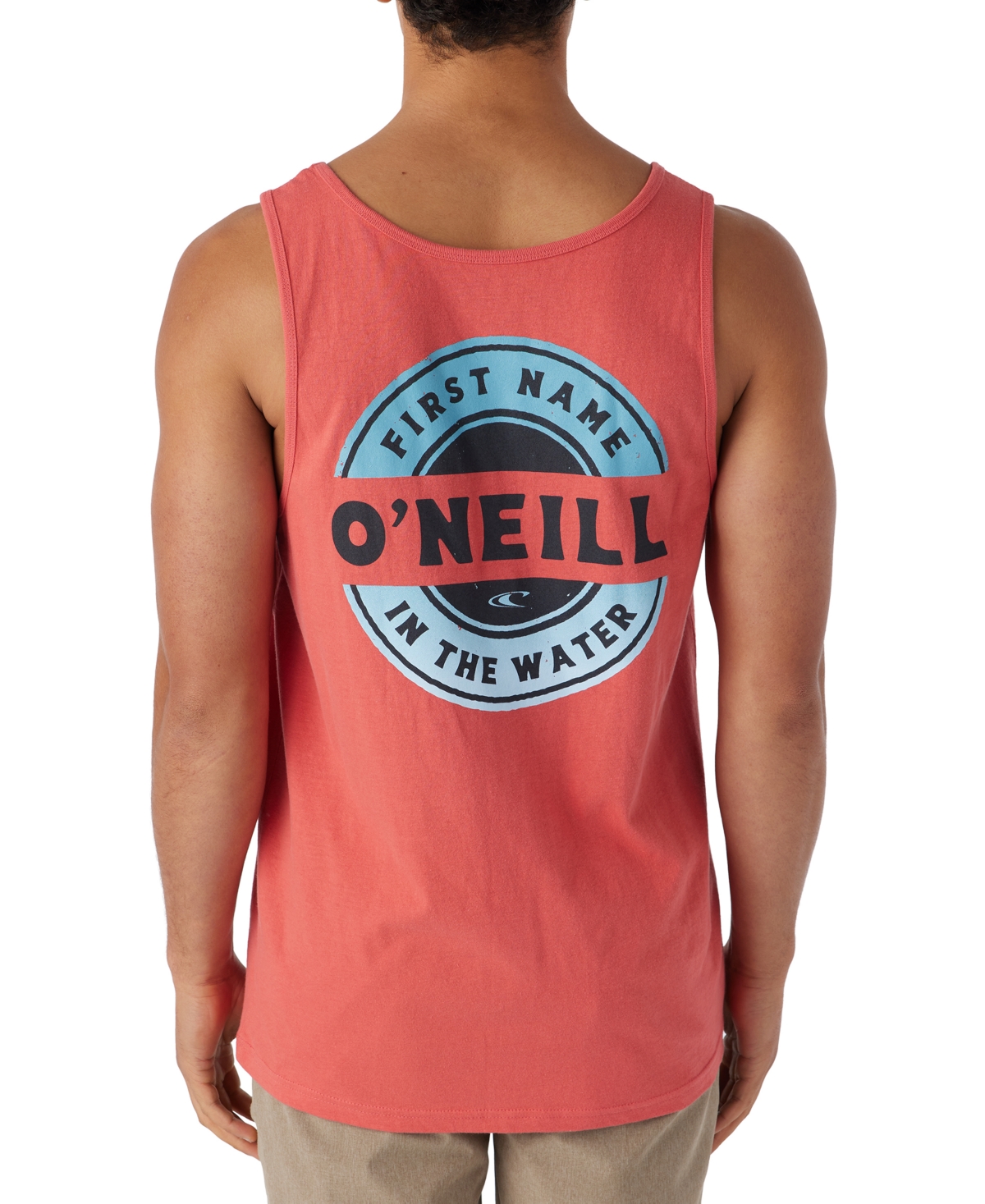 O'neill Men's Coin Flip Relaxed Fit Logo Graphic Tank In Hot Red
