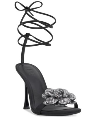 I.N.C. International Concepts Women s Nascha Lace Up Flower Sandals Created for Macy s Macy s