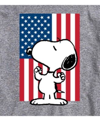 Hybrid Apparel Peanuts Flag Mens Short Sleeve Tee
