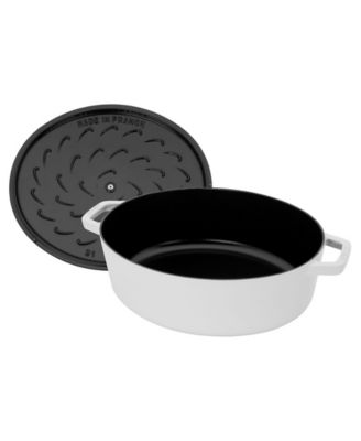 Cast Iron 6.25-Qt Wide Oval Dutch Oven