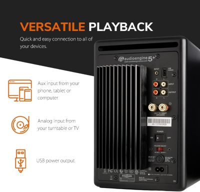 A5+ Classic Powered Bookshelf Speakers - Pair