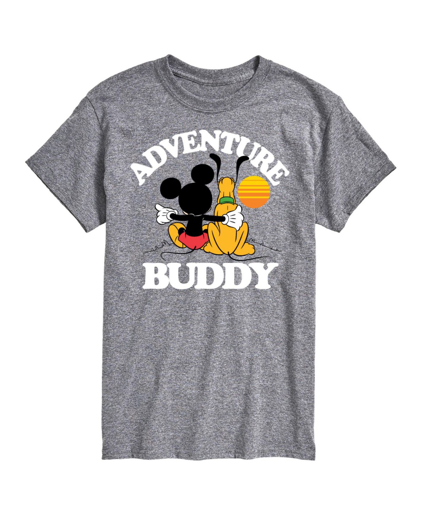 Мужская футболка AIRWAVES Hybrid Apparel Disney Adventure Buddy Short Sleeve, цвет: Ath Hthr — фото 1