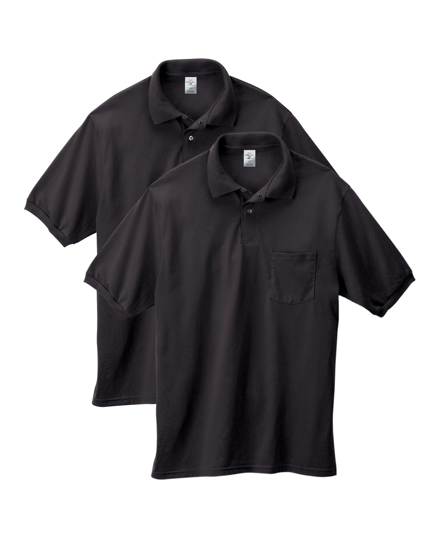 EcoSmart Men's Pocket Polo Shirt, 2-Pack
