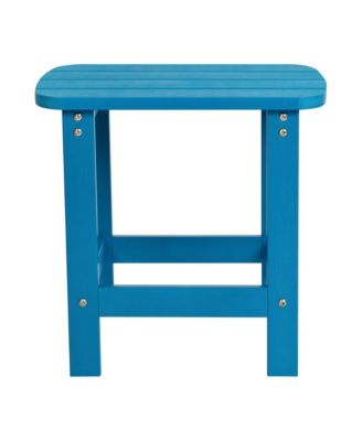 Riviera Poly Resin Indoor/Outdoor All-Weather Adirondack Side Table