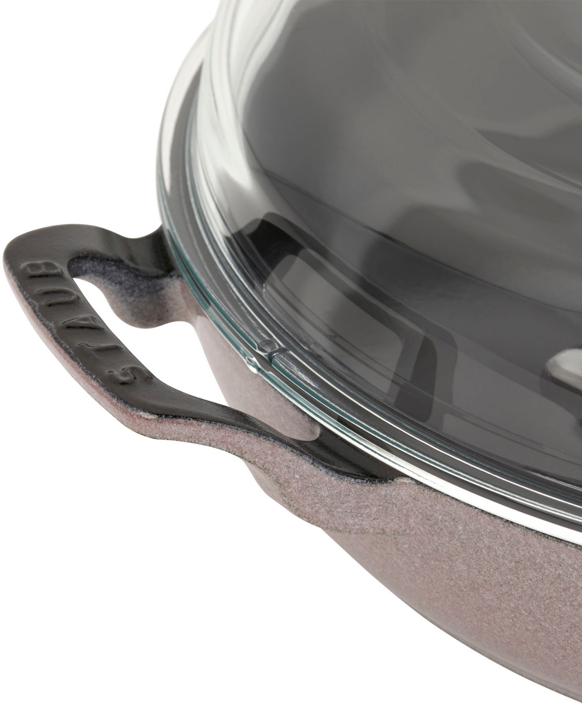 STAUB CAST IRON 3.5-QT BRAISER WITH GLASS LID 