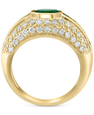 EFFY Collection EFFY® Emerald (1-1/3 ct. t.w.) & Diamond (3/4 ct. t.w.) Ring in 14k Gold