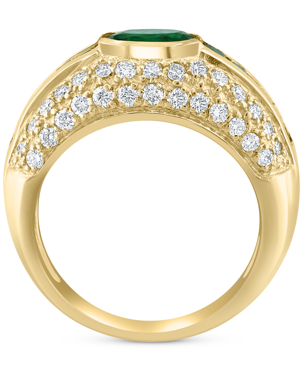 Effy(1-1/3 ct. t.w.) & Diamond (3/4 ct. t.w.) Ring in 14k Gold - Emerald
