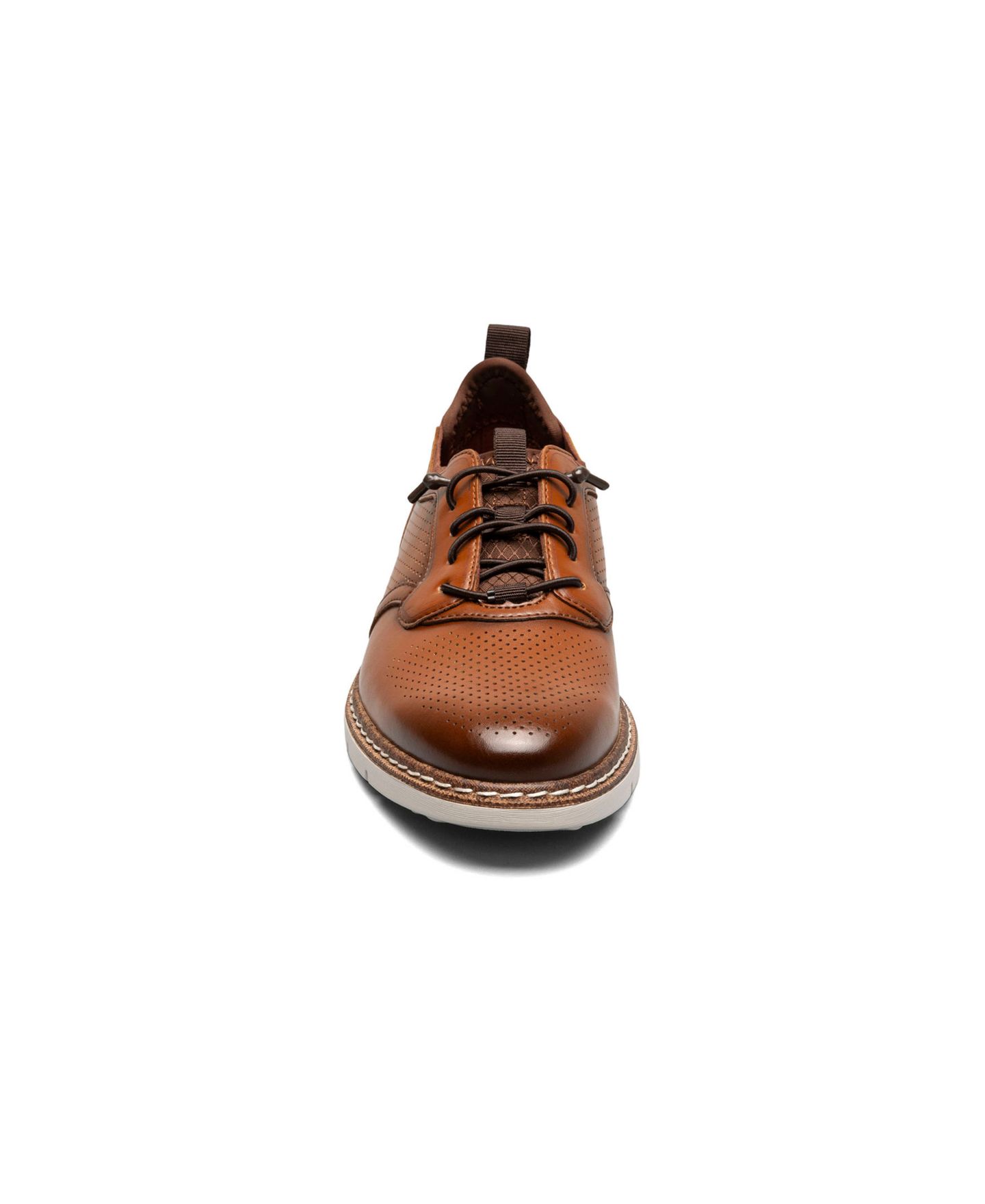 Туфли Stacy Adams Sync Plain Toe Elastic Lace Up Dress Shoe для мальчиков, цвет: Чёрный — фото 9