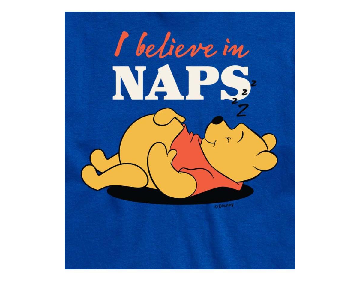 Airwaves Hybrid Apparel Winnie The Pooh Naps Mens Short Sleeve Tee In Hthr Green