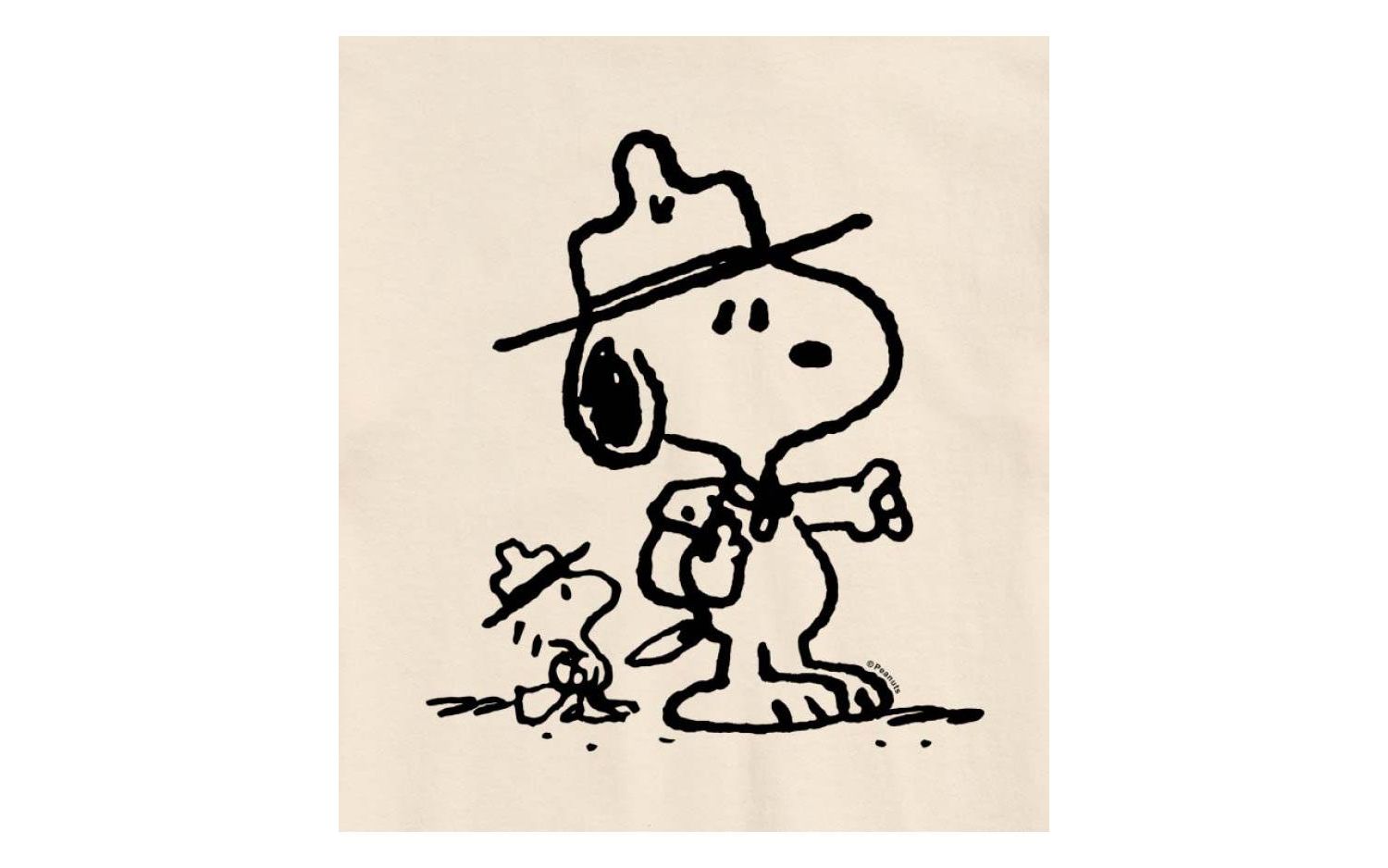 Hybrid Apparel Peanuts Outdoor Mens Short Sleeve Tee