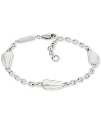 Calvin Klein Stainless Steel Structural Link Bracelet - Silver 80$