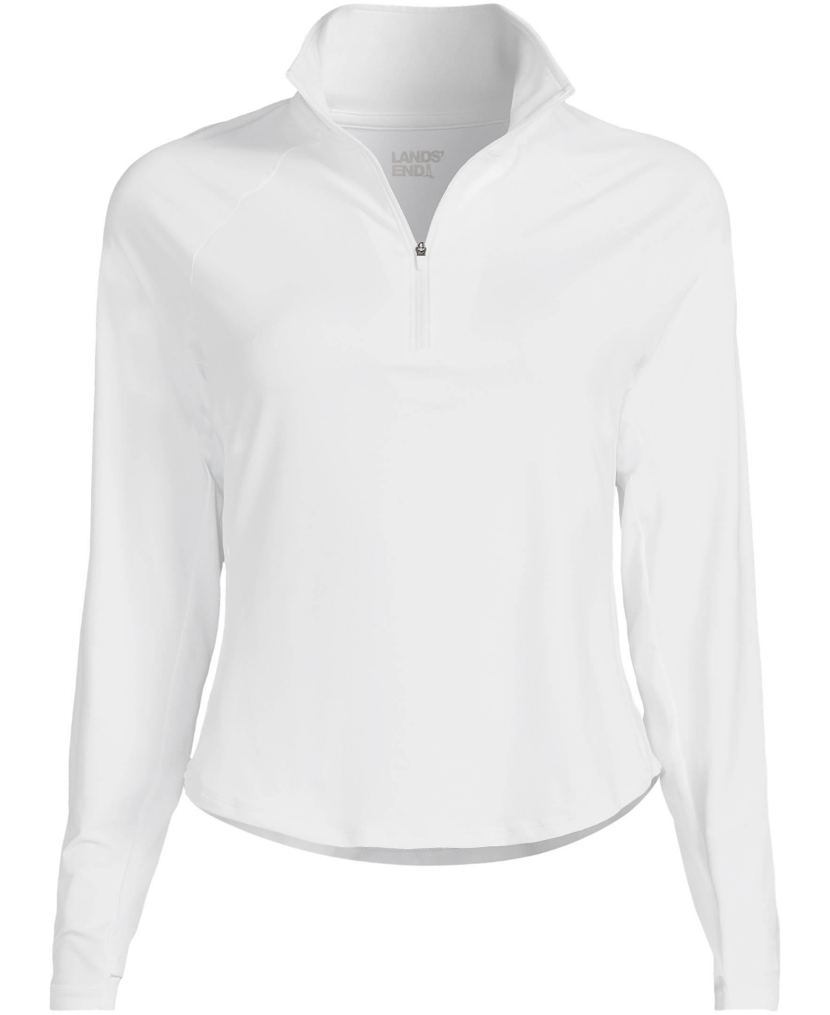 Lands' End Women's Long Long Sleeve Rash Guard Cover-up Upf 50