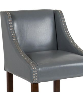 Taylorsville 24 Inch Counter Height Stool With Nailhead Trim