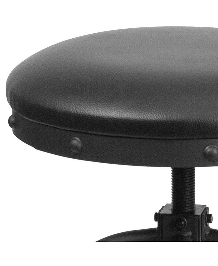 MERRICK LANE Adrienne Counter Stool Contemporary Backless Stool With