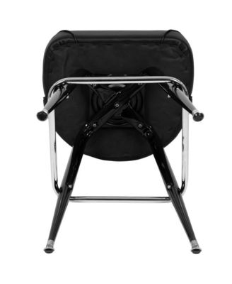 1-Piece Barstool, Metal Frame, Swivel Bucket Seat with High Backrest, Modern Design, Bar Stool