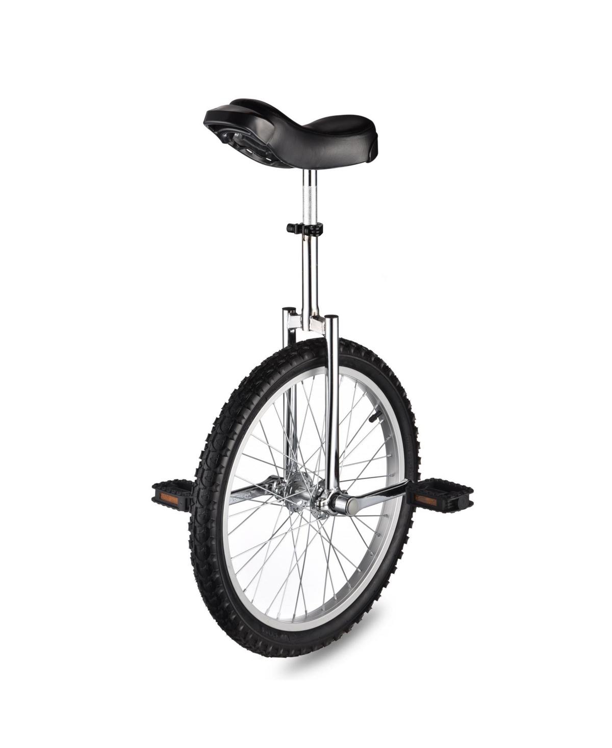 Yescom 20 In Wheel Outdoor Unicycle Leakproof Butyl Tire Circus Bike Balance Training for Adults Teenagers Kids,- Silver