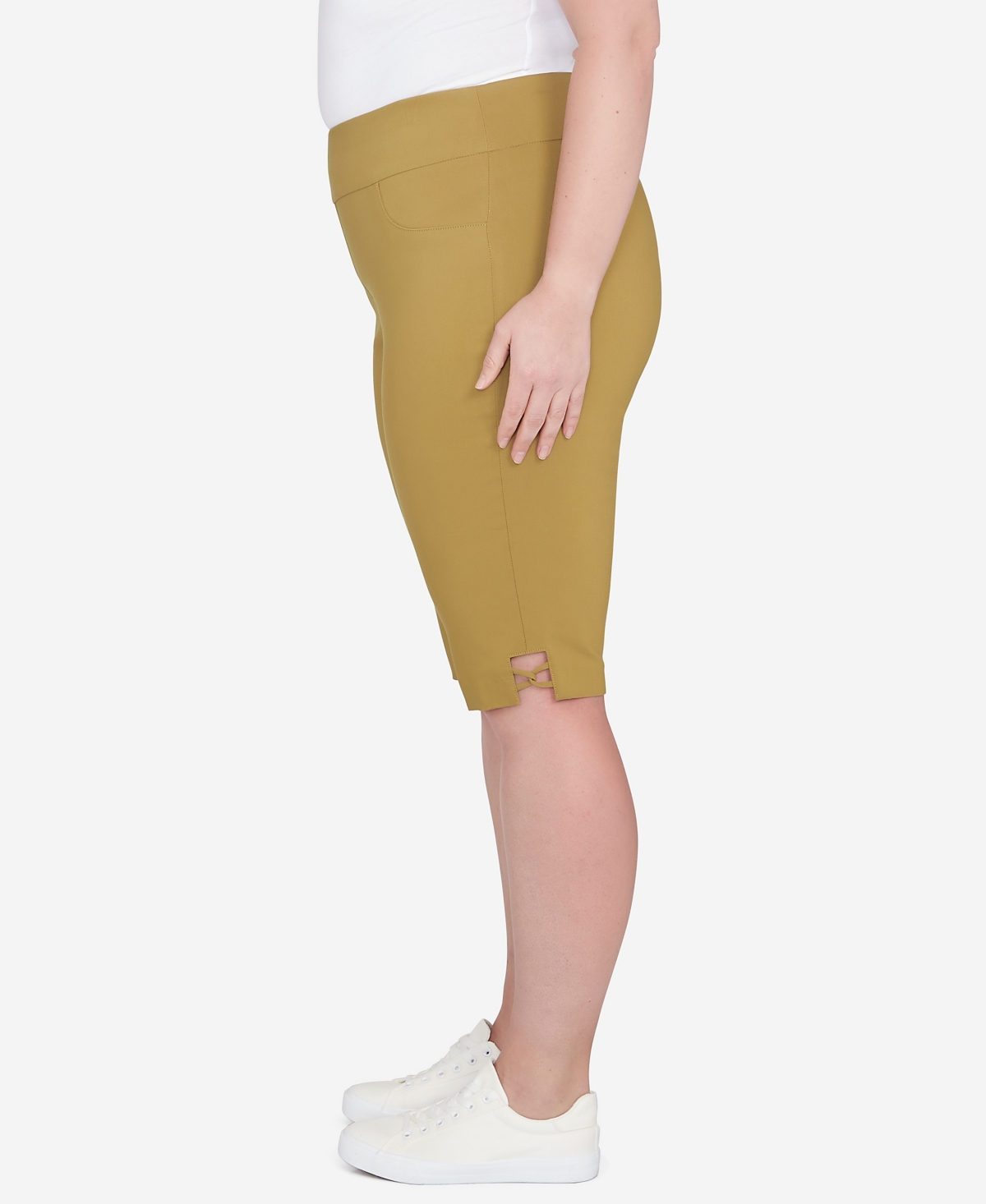 Hearts Of Palm Plus Size A Touch of Tropical Solid Shimmer Pant