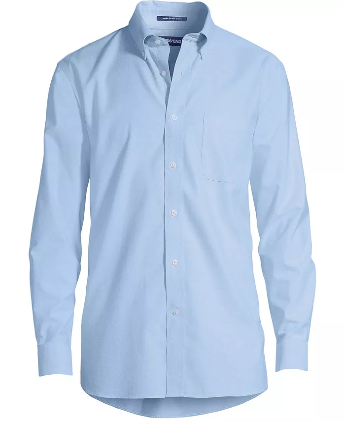 Big & Tall Traditional Fit Solid No Iron Supima Oxford Dress Shirt - thumbnail 2