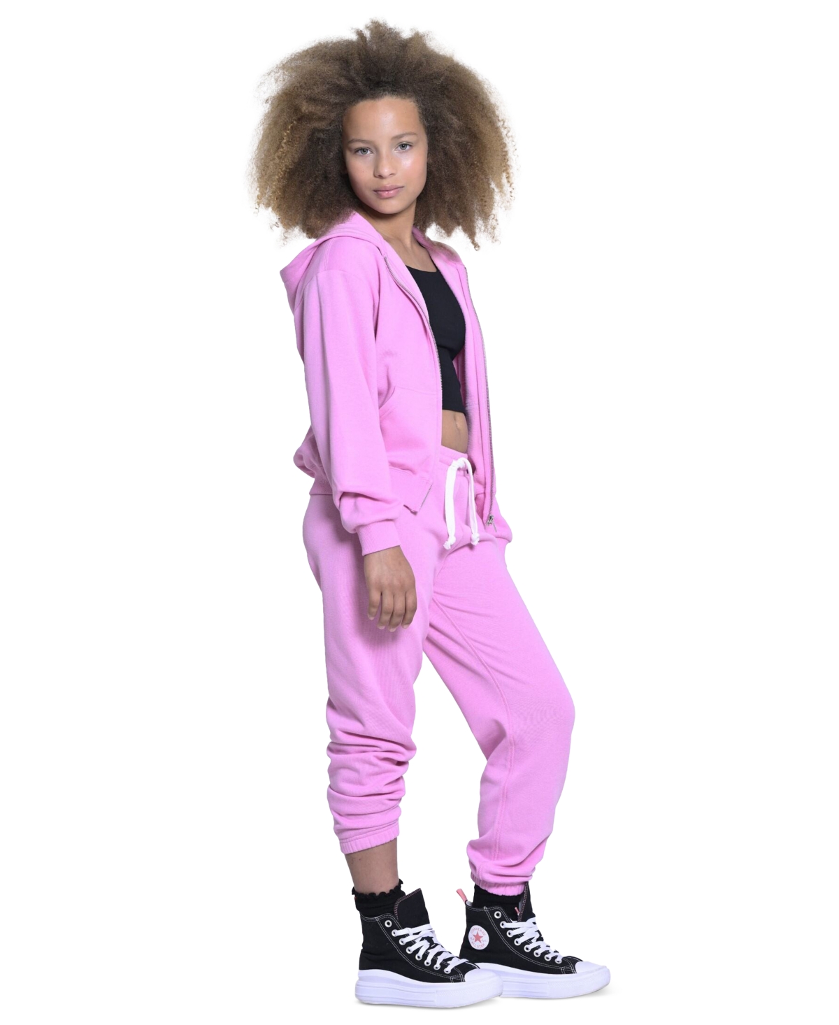 With Jules Big Girls Graphic Full-Zip Hoodie Sweatshirt
