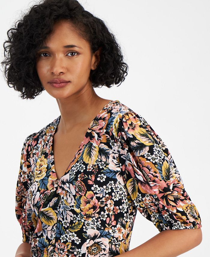 Tinsel Juniors' Floral Print HighLow Maxi Dress Macy's