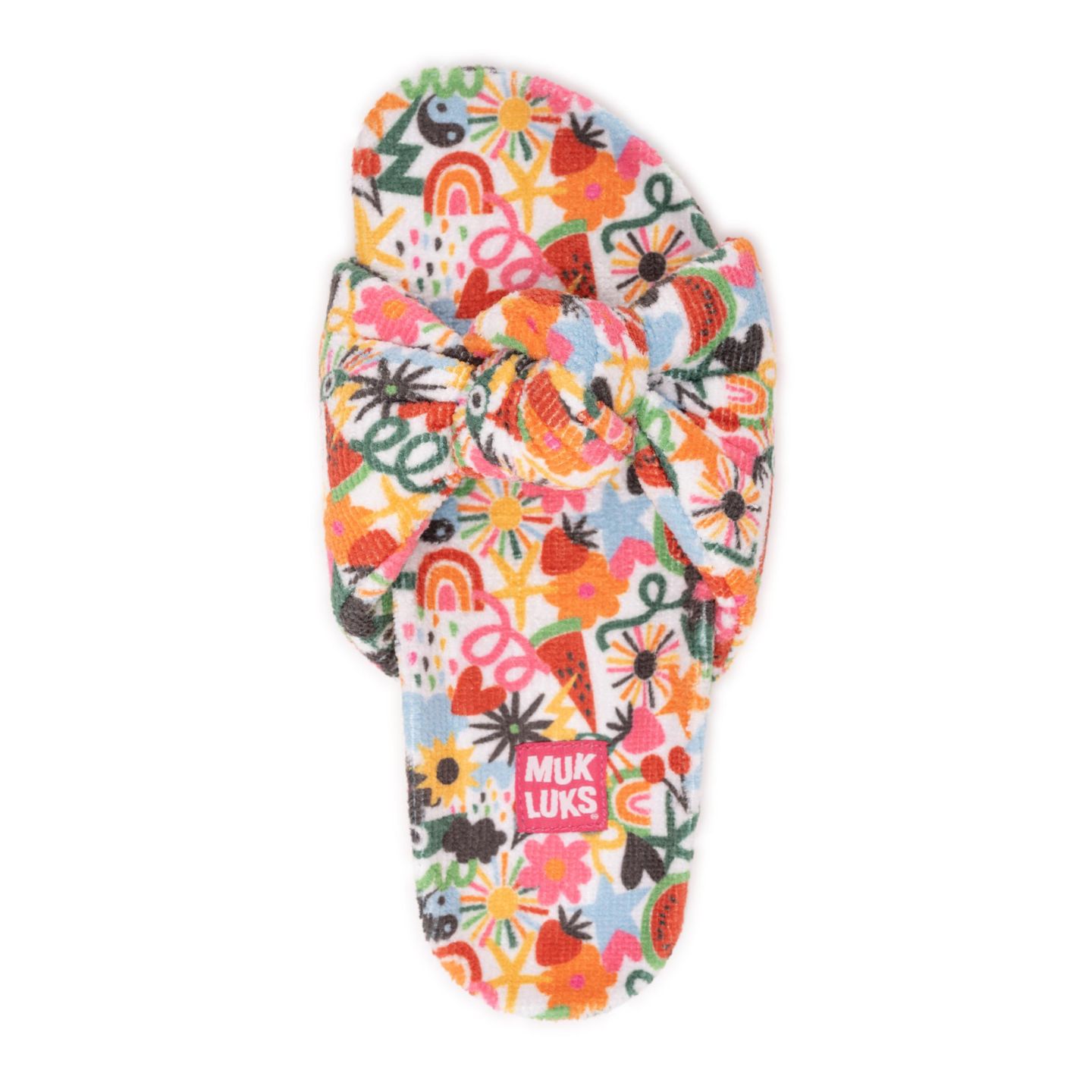 Женские тапочки MUK LUKS Nura Slide Slipper, цвет: Разноцветный — фото 5