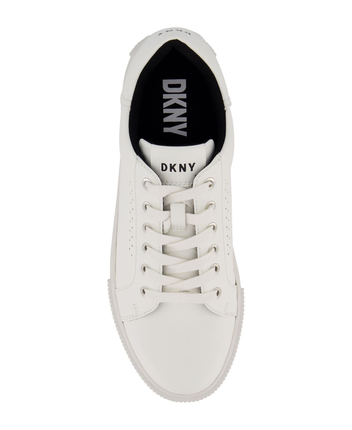 Мужские кроссовки DKNY Smooth Leather Sawtooth Sole, цвет: Чёрный — фото 9