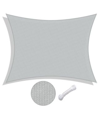 13x10 Ft 97% UV Block Rectangle Sun Shade Sail HDPE Canopy Cover Net Patio