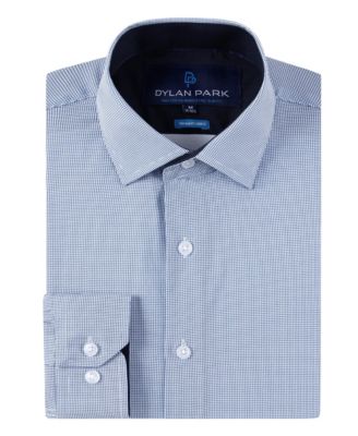 Men's Geometric Performance Stretch Button Down Dress Shirt