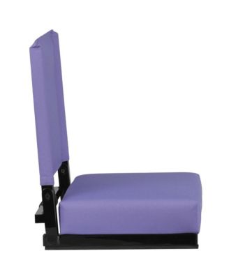 EMMA + OLIVER Set of 2 Aluminium   500 lb. Capacity, Ultra-Padded Seat, Lightweight Stadium Chair