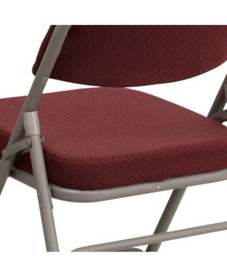2 Pack Home & Office Portable Party Events Fabric Padded Metal Folding Chair