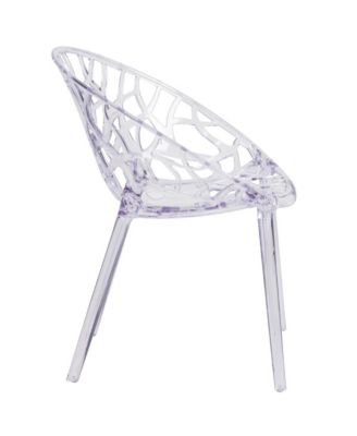 4 Pack Transparent Stacking Side Chair